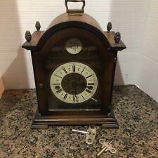 Vintage Welby Tempus Fugit Westminster Chime Mantle Clock -with Key picture