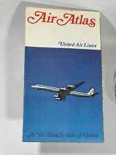 United Air Lines Air Atlas With Maps VINTAGE picture