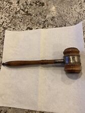 Antique 1898 Sterling Wood Gavel President Of Cook County Illinois Commissioners picture