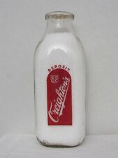 SSPQ Milk Bottle Creighton Creighton's Creamery Dairy Elmira NY 1962 CHEMUNG CO picture