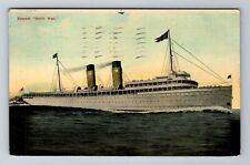 Steamer North West, Ship, Transportation, Vintage c1911 Postcard picture