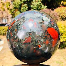 11.44LB Natural African blood stone ball crystal Quartz polished Sphere Healing picture
