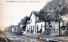 CPA 90 GIROMAGNY STATION (TRAIN IN STATION picture