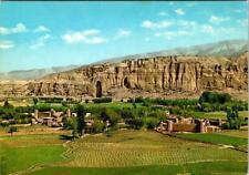 Bamyan, Afghanistan BIG BUDDHAS OF BAMIYAN Bird's Eye View  4X6 Vintage Postcard picture