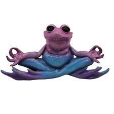 KITTY’S CRITTERS Nirvana Yoga Meditating Nameste Peace Frog Figurine HEAVY picture