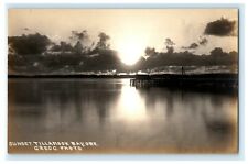 c1910 Sunset Tillamook Bay Oregon OR Gregg Antique RPPC Photo Postcard picture