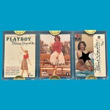 Playboy Centerfold Card October Set Of 3 ELAINE REYNOLDS AUTOGRAPH CARD RARE picture