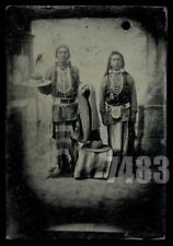 Rare & Amazing Native American Indians Tintype from the 1800s picture