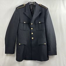 Army Service Uniform ASU Jacket Coat Male Enlisted 40 L Marlow White 100% Poly picture