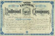 Ohio Central Railroad Co. - Stock Certificate - Railroad Stocks picture