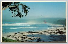 Carmels Beach Pebble Beach Golf Course Note Ocean Beach Postcard picture