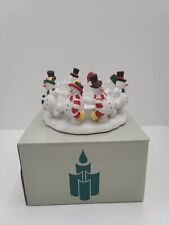 PARTYLITE FROLICKING FROSTYS 3-WICK HOLDER P7436~NIB picture