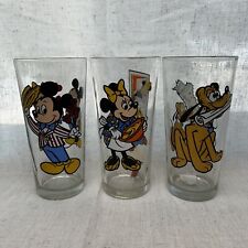 Vintage Pepsi Collector Series Glasses Walt Disney Mickey Minnie Pluto picture