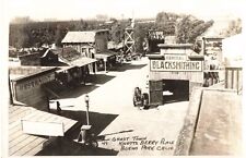 Buena Park CA Knott's Berry Ghost Town Main Street View RPPC Real Photo Postcard picture