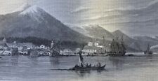 1867 Alaska Mount St. Elias New Archangel Native Tribes picture