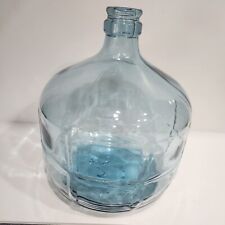 Vintage Blue Glass Water Jug Bottle Marca Registrada Made In Mexico picture