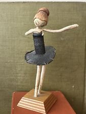 Vintage 1940s ballerina dancer rope wire  figurine doll picture