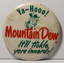 1960s Vintage Mountain Dew Pin Willy The Hillbilly Mountain Dew Promotional Pin picture