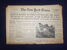 1944 SEP 23 NEW YORK TIMES - BATTLE RAGES TO FREE ENCIRCLED AIR ARMY - NP 6630 picture