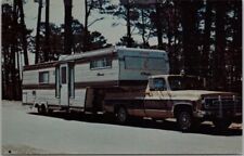 Vintage 1960s EL DORADO TRAILERS Advertising Postcard Truck w/ Fifth Wheel RV picture