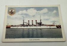 1907 Jamestown Exposition Virginia USS Virginia Battleship Postcard picture