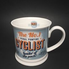 Cyclist Gift Coffee Cup Leader of the Pack Pedal Pumping Cyclist, Diner Style picture