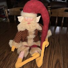 Appalachian Folk Art Santa As An Elf picture