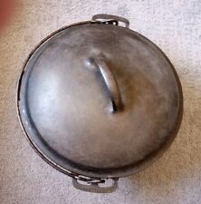 Vintage Cast Iron Dutch Oven with Lid & Handle Size 8 picture