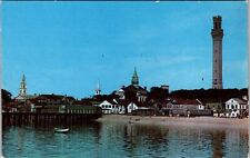 Provincetown MA-Massachusetts, Center Town, Vintage Postcard picture