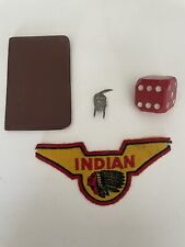 Indian Motorcycle Dealer License Holder Original 1930 40s Antique Scout Chief picture