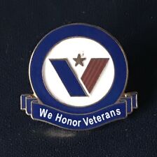 We Honor Veterans Red White and Blue Lapel Pin picture