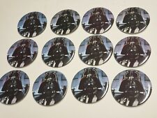 Vtg 12 1983 STAR WARS Return of the Jedi DARTH VADER Photo Pinback Buttons - NEW picture