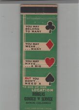 Matchbook Cover Douglas Conoco Service - Gas Station Akron, OH picture