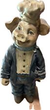 Vintage French Chef Pig Figurine picture