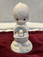 Enesco Precious Moments- Wishing You A Basket Full Of Blessings #109924 Figurine picture
