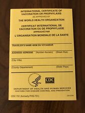 International Certificate of Vaccination - Yellow Card - Carte Jaune picture