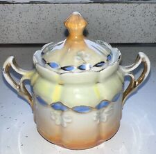 Vintage German Lusterware Sugar Bowl picture