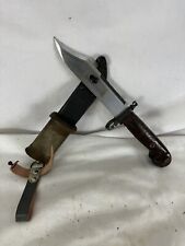 Vintage USSR Soviet Fighting Knife / Bayonet & Scabbard Complete picture
