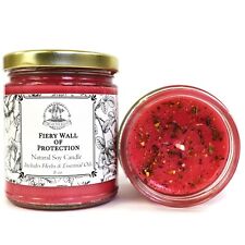 Fiery Wall of Protection 6oz Soy Candle Spell Hoodoo Voodoo Wiccan Pagan Conjure picture