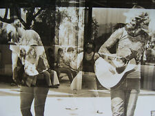vintage P Duncan Black & white Photo: DOUBLE EXPOSURE-BUSKERS and AUDIENCE #2 picture