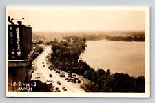 Irish Hills MI-Michigan RPPC Scenic Towers Roadside Attraction 1929 Old Postcard picture