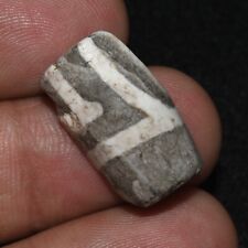 Authentic Large Ancient Tibetan Himalayan Longevity Agate Stone Bead Fragment picture
