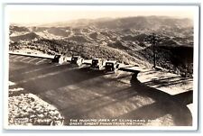 c1940's Parking Area Clingman's Dome Smoky Mt. Cline NC RPPC Photo Postcard picture
