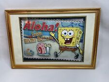 Spongebob 3D Giant Postcard Framed Aloha From Bikini Bottom Wall Art 2004 picture