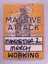 Massive Attack Pass Original Vintage Working 100th Window Tour Manchester 2003 picture