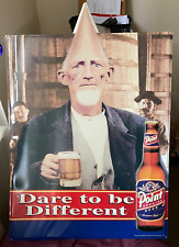 Point Special Metal Beer Sign Pointed Head Dare to Be Different C 1999 NOS 16x23 picture