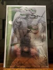 TMNT #1 Black White And Green Signed By Sajad Shah With COA picture