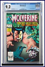 Wolverine #11 CGC Graded 9.2 Marvel September 1989 White Pages Comic Book. picture