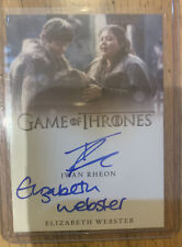 2020 Game of Thrones Complete Iwan Rheon & Elizabeth Webster Dual Autograph <300 picture