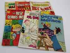 Group of 6 Dennis the Menace Comics 1960-1980 - Good to Fair Condition picture